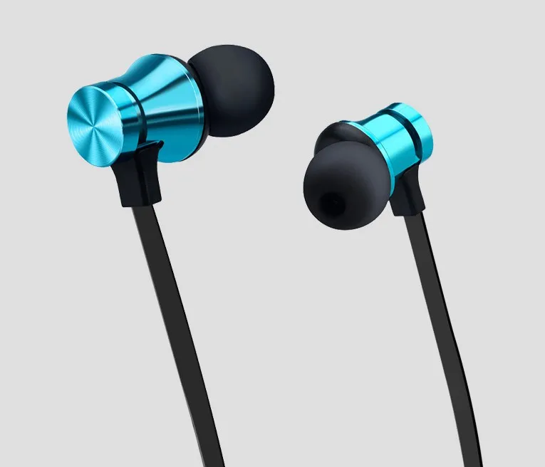 Спортивные наушники для бега с микрофоном телефона беспроводные Bluetooth стерео бас