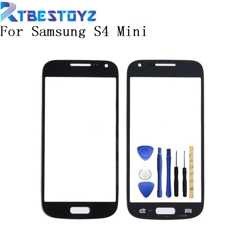 RTBESTOYZ передний внешний экран стеклянный объектив дигитайзер Крышка для Samsung S4 Mini