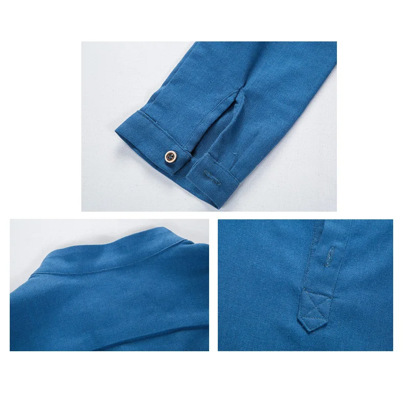 Мужская льняная рубашка с коротким рукавом повседневная приталенная Азиатский