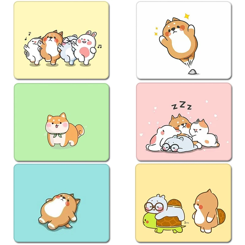 Шиба ину Милая коллекция милые животные Дети природа резиновый коврик для мыши