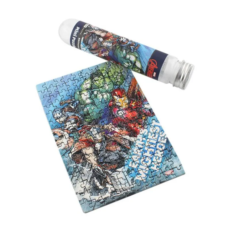 Marvel Test Tube Puzzles The Avengers Infinity War Paper Puzzle 150 шт. фильмы персонажи версия головоломки для