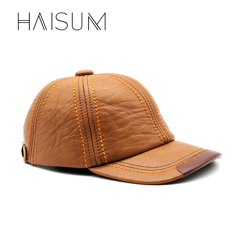 Прямые продажи, Haisum, натуральная кожа, бейсболка, кепка Cbd, высокое качество, мужская, Воловья кожа, для взрослых, Регулируемая Кепка s Cs66