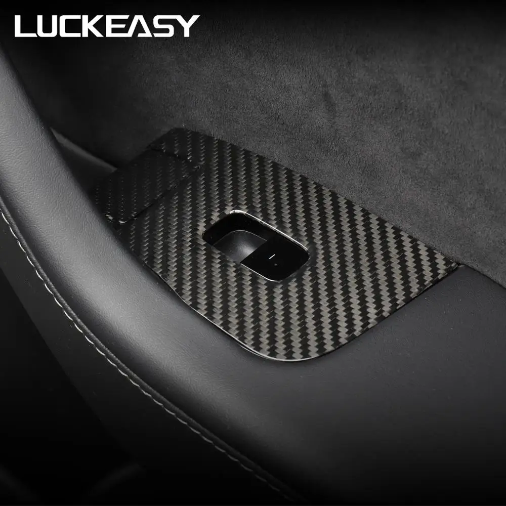 LUCKEASY окна автомобиля кнопки изменение патч для Tesla модель 3- Автомобильный Дверной замок декоративная заплатка 14 шт./компл
