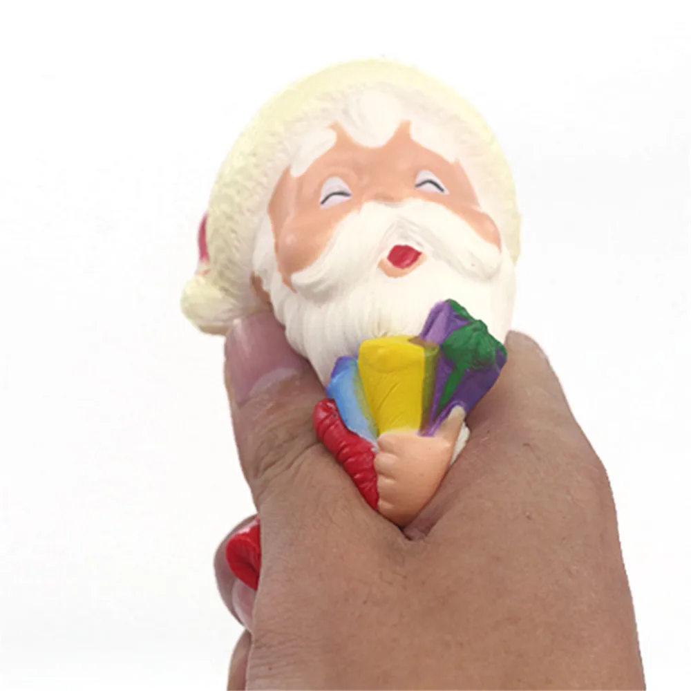 

Cute Stress Reliever smile Christmas Santa Claus Scented Super Slow Rising Kids Squeeze Toy rising wipes anti-stress toys 6.26