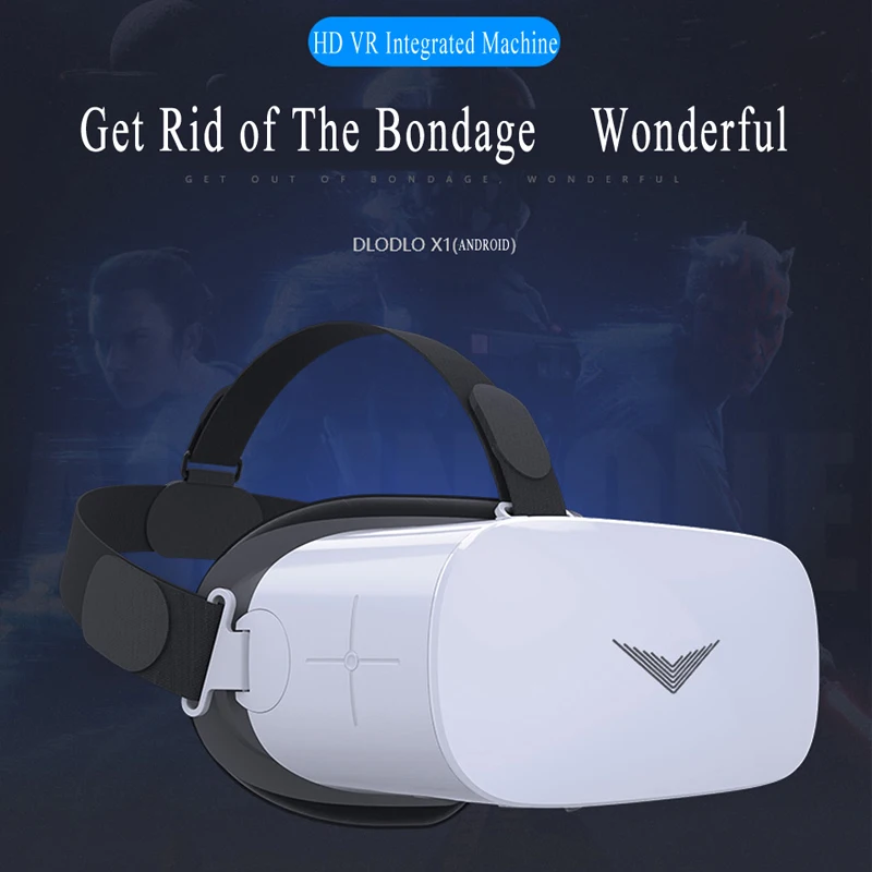 Для Android все в одном 3D шлем виртуальной реальности HD 1080p 5 экран VR очки 2G и 16G памяти