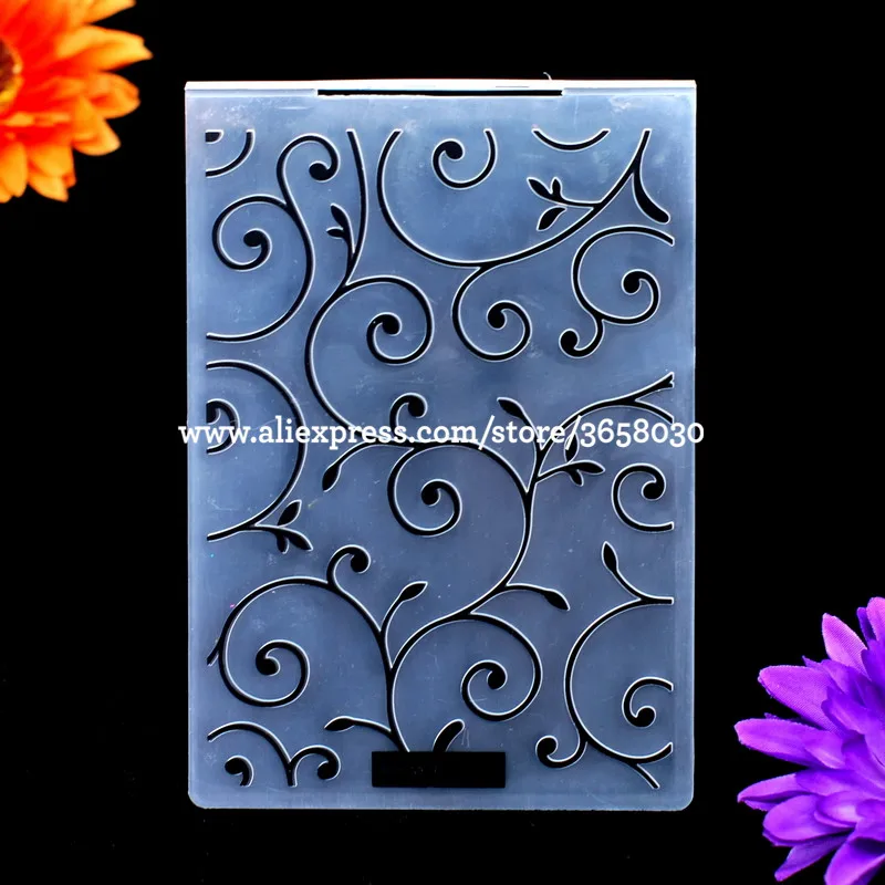 Пластиковая папка для тиснения с листьями Burgeon скрапбукинга альбом сделай сам