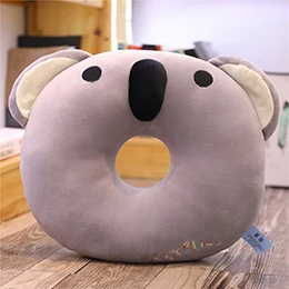 Koala Пончик животные Подушка плюшевая круглая мягкая пончик мультфильм коала олень корова Лягушка Кролик стул диван Декор дети реквизит Nap подушка 40 см - Цвет: Koala