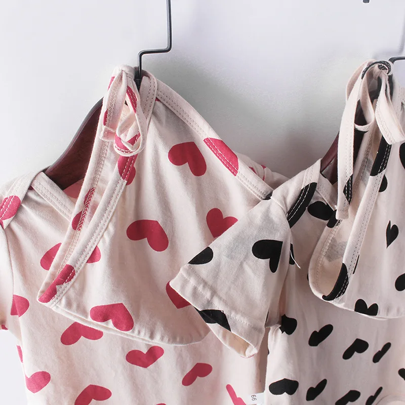 Летний комбинезон новинка 2019 детская шапка с короткими рукавами и принтом в виде