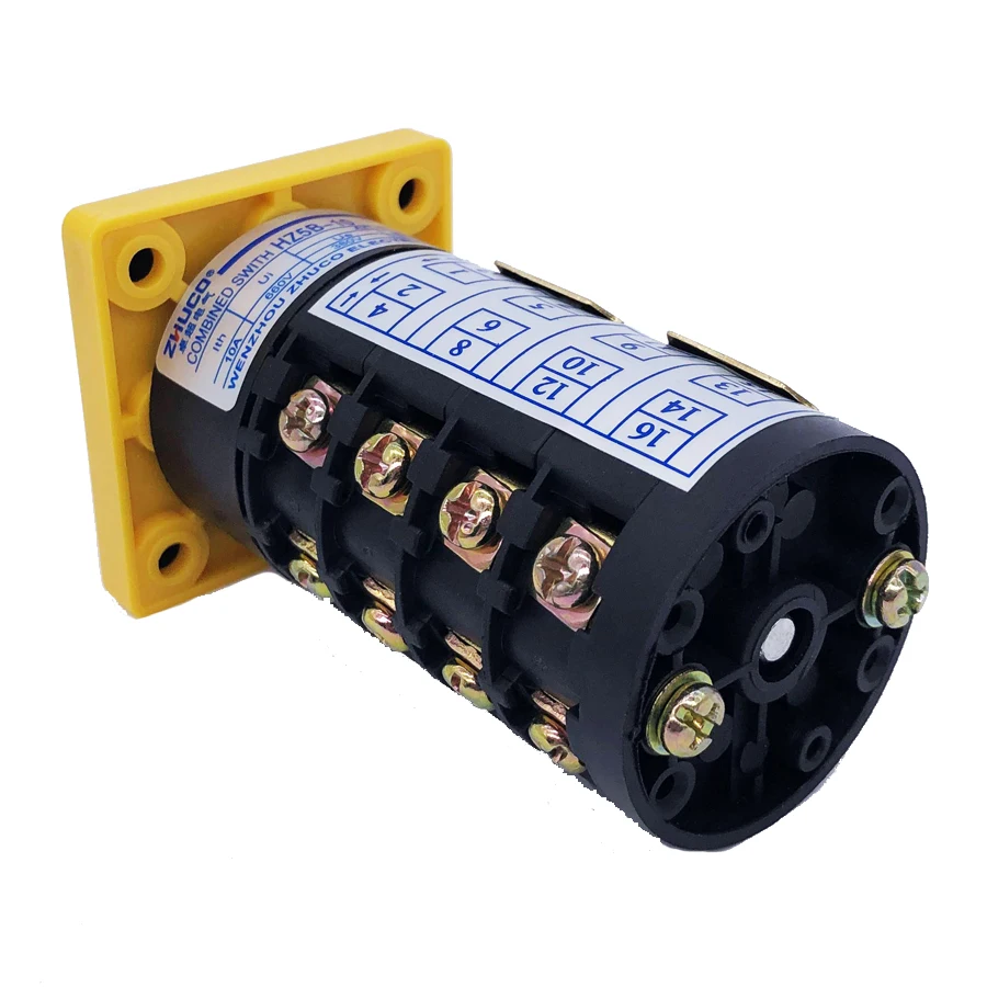 Cambio Универсальный прерыватель 3 posición 380 V 10A 4 fases ротационная камера ручной Envio gratis