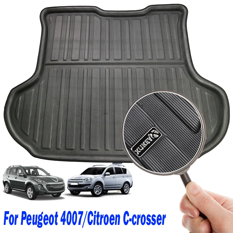 Для Citroen C Crosser Peugeot 4007 2007 2012 чехол для багажника напольный коврик крышка ковра 2008