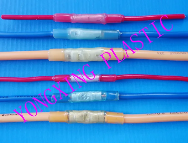 

10pcs/lot 10PCS BHT1 BHT2 BHT5 Heat Shrink insulated terminal block Butt Connector 0.5-6mm2 22-10AWG Excellent Quality