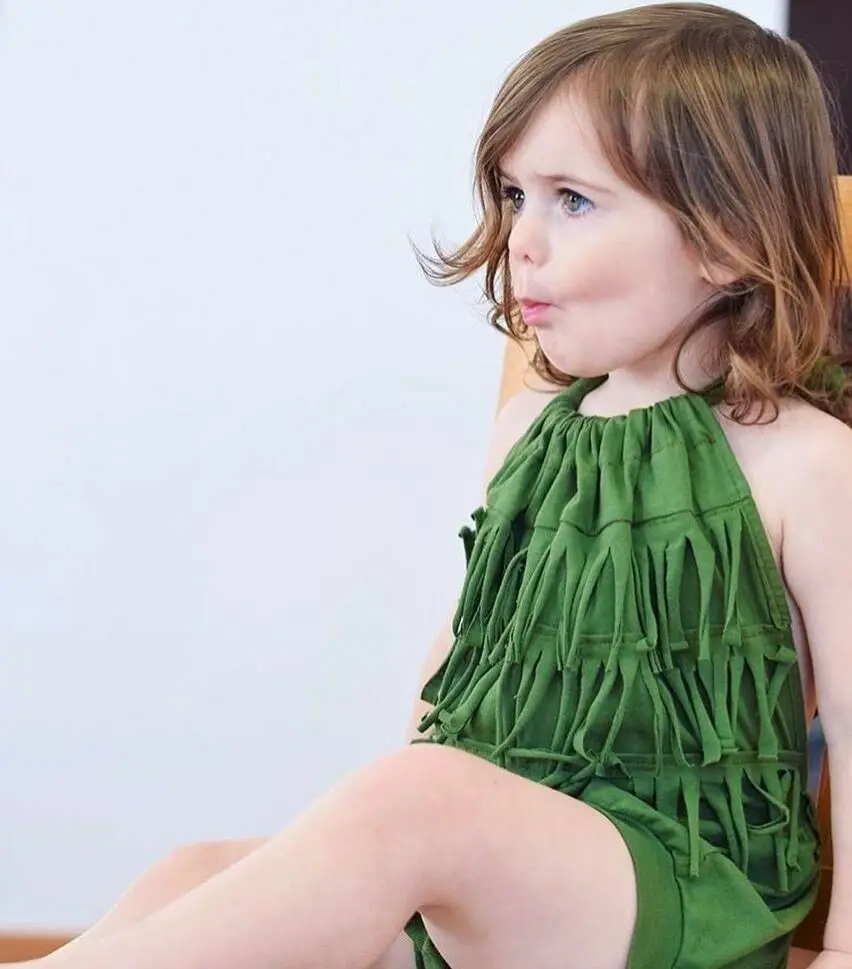 2019 летнее милое Одежда для новорожденных девочек кисточкой купальники с