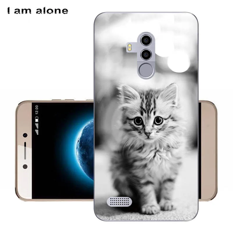 Чехол для телефона I am alone для Leagoo T8s 5,5 дюйма, мягкий ТПУ мобильный Модный чехол с мультяшным принтом для Leagoo T8s, сумки
