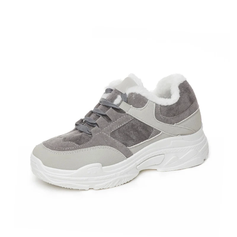 Зимние ботильоны женские ботинки на танкетке водонепроницаемые зимние