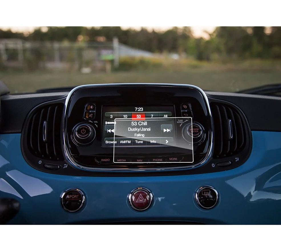 5inch Защитная пленка для экрана RUIYA для Fiat 500X uподключите автомобильный gps-навигатор сенсорный экран, 9H Закаленное стекло протектор экрана - Цвет: 5inch