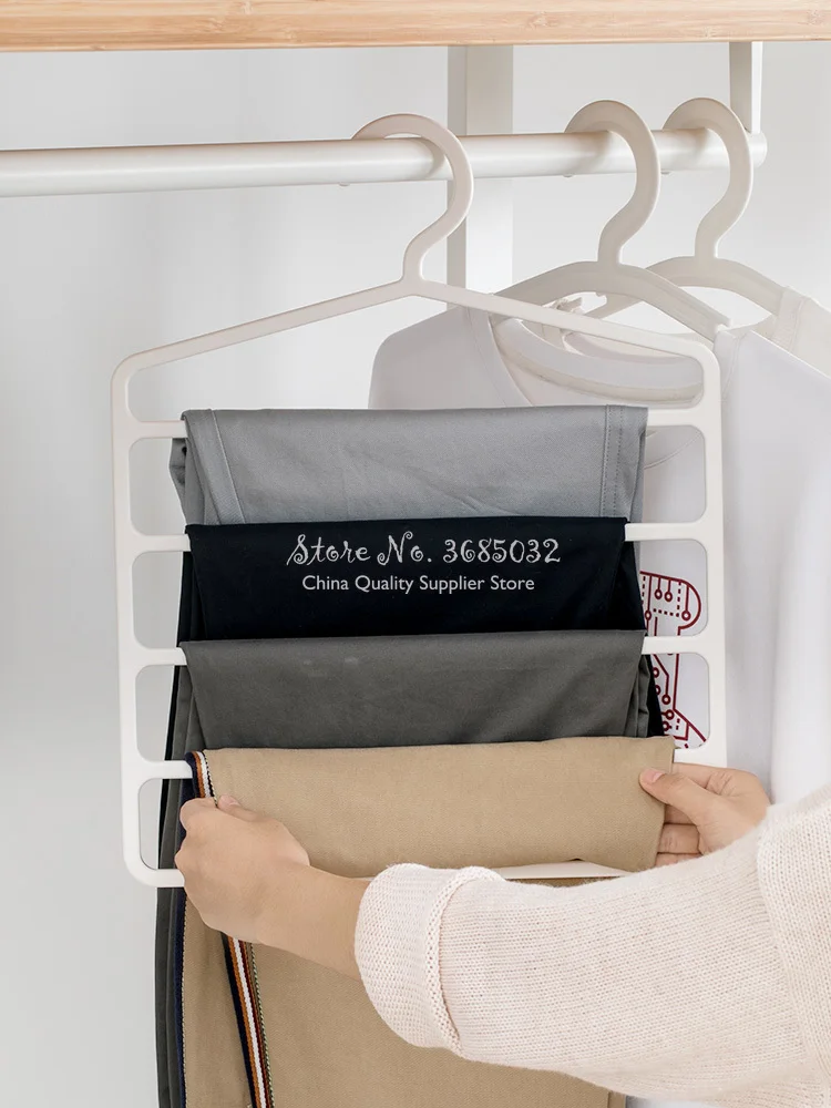 Smart Home Xiaomi Multifunctional Pants Rack Multi-layer Hanger Household Wardrobe Hook Clip Storage Anti-slipTrousers | Дом и сад