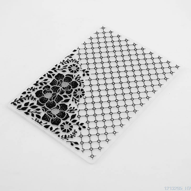 Пластиковый шаблон для выбивания папки DIY альбом скрапбукинга фото карта ремесло