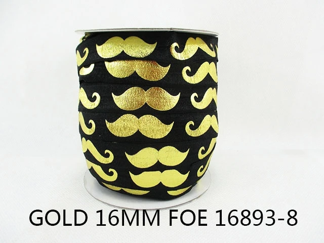David accessories 5/"(16 мм) в форме короны эластичный с цветочным принтом высокого качества, 5 метров, материалы для ручных поделок, Свадебная подарочная упаковка, 5Yc765 - Цвет: 1016893008