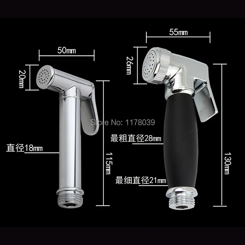 Латунь под давлением Туалет биде кран спрей пистолет туалет сопло настенный