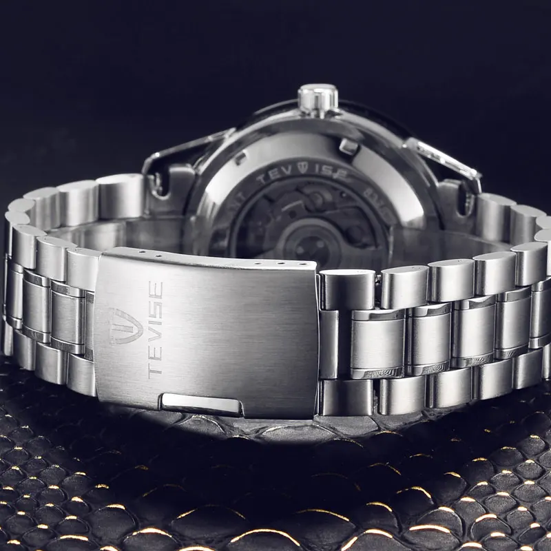 Часы Tevise мужские модные Роскошные механические автоматические