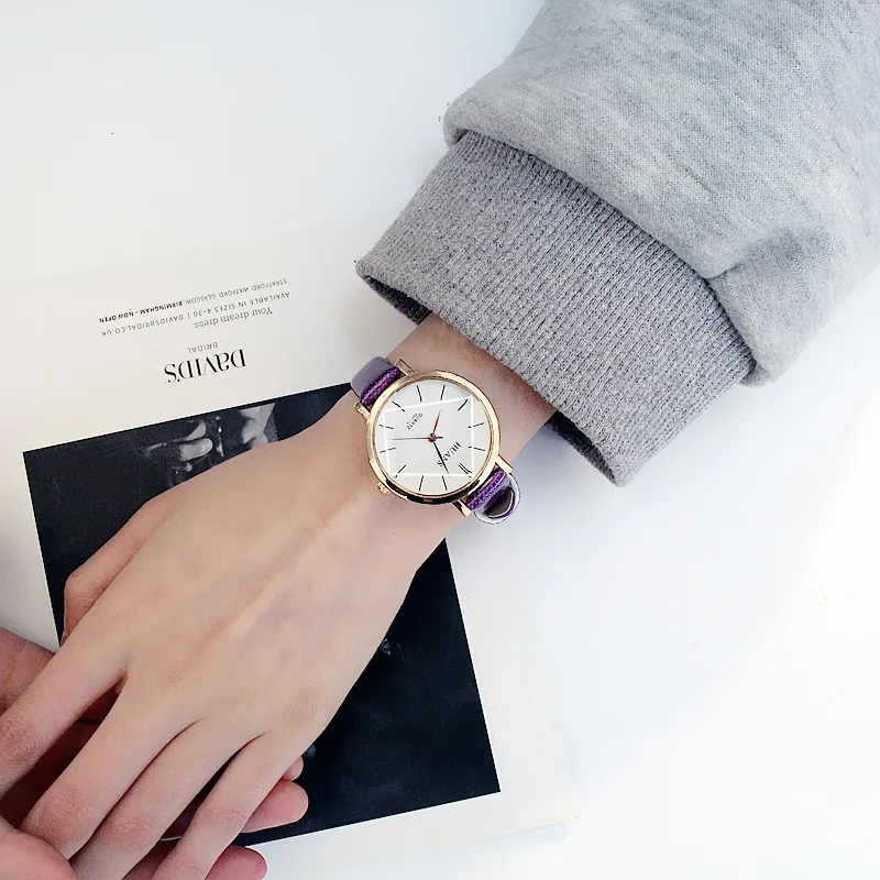 2018 новый топ брендовые квадратные женские часы-браслет контракт кожи с