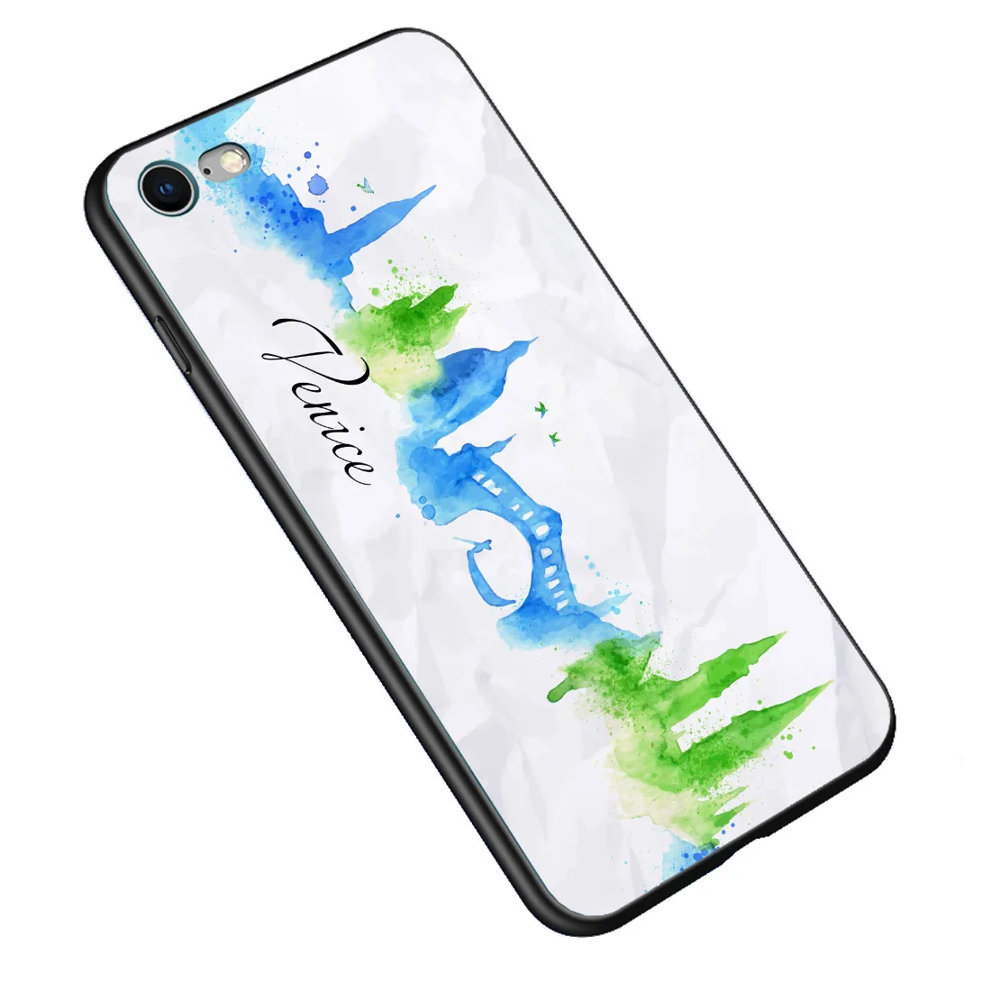 The Case For iPhone X 8 7 Plus 6 6S Tempered Glass Silicone Soft Edge Shock Proof for iphone |