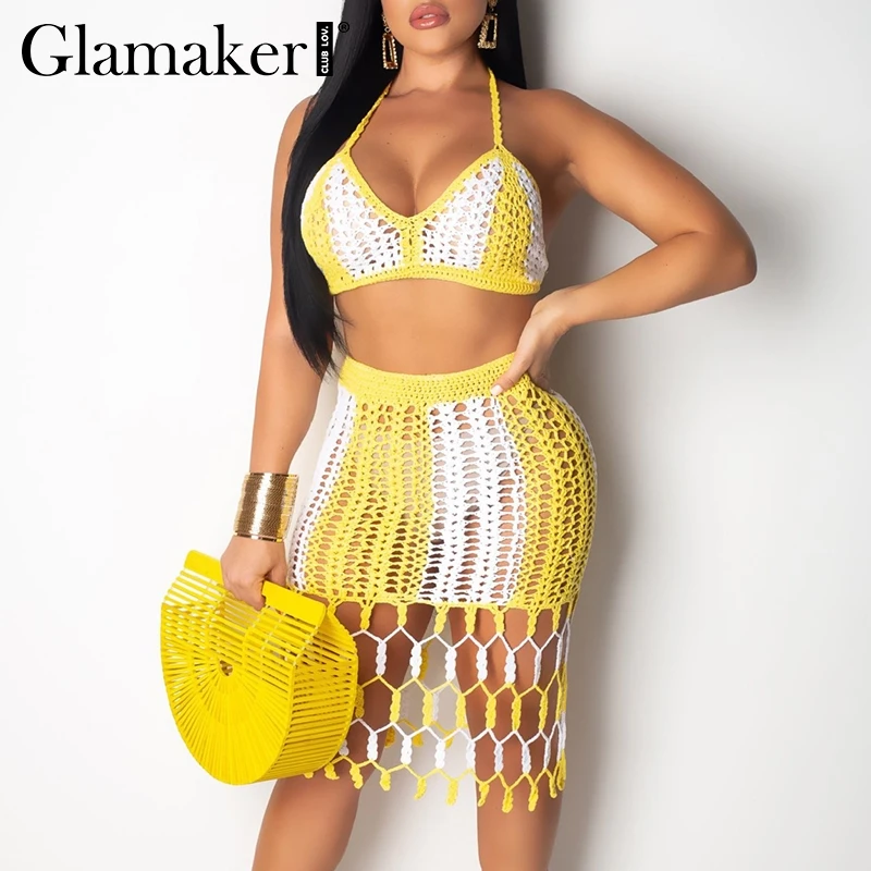 Женское облегающее платье на бретельках Glamaker летнее без черного цвета шнуровке с