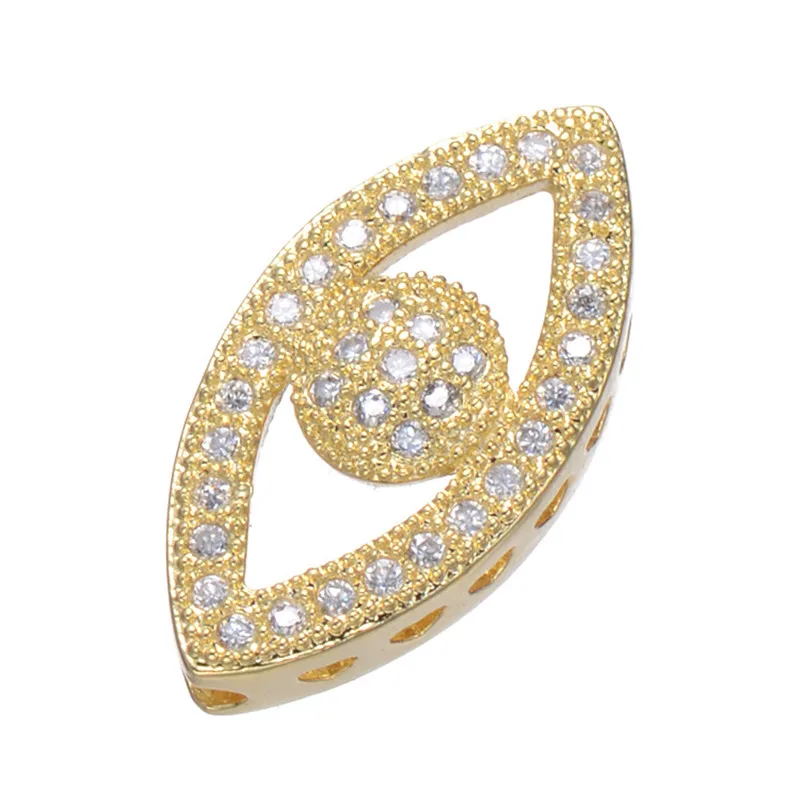 Bijoux индейка сглаза Подвески микро проложить циркониевые глаза кулон бусины