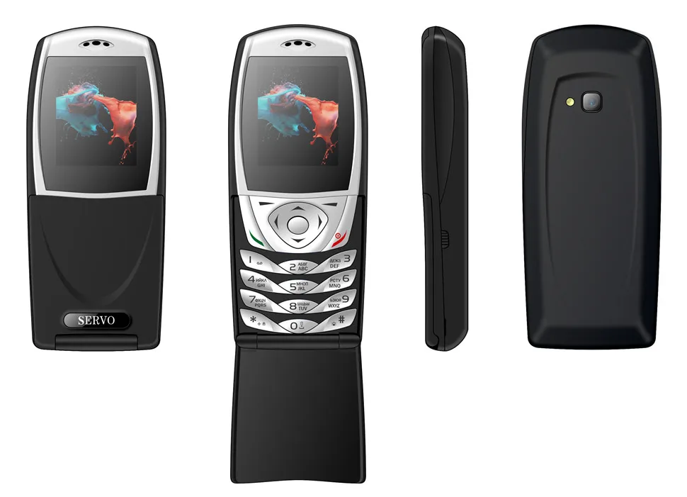 SERVO S06 русская клавиатура флип мобильный телефон Quad Band GSM 1,77 дюймовый экран 1500 мАч Вибрация Bluetooth FM радио мобильный телефон