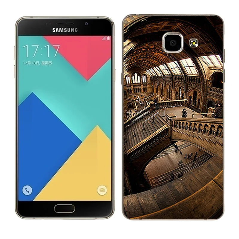 Чехол для Samsung Galaxy A7 (2016) A710 A710F Мягкий Силиконовый ТПУ чехол телефона Модный с