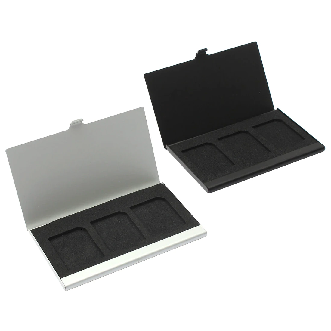 Чехол из алюминиевого сплава для карт памяти держатели 3 SD карт|memory card case|memory case