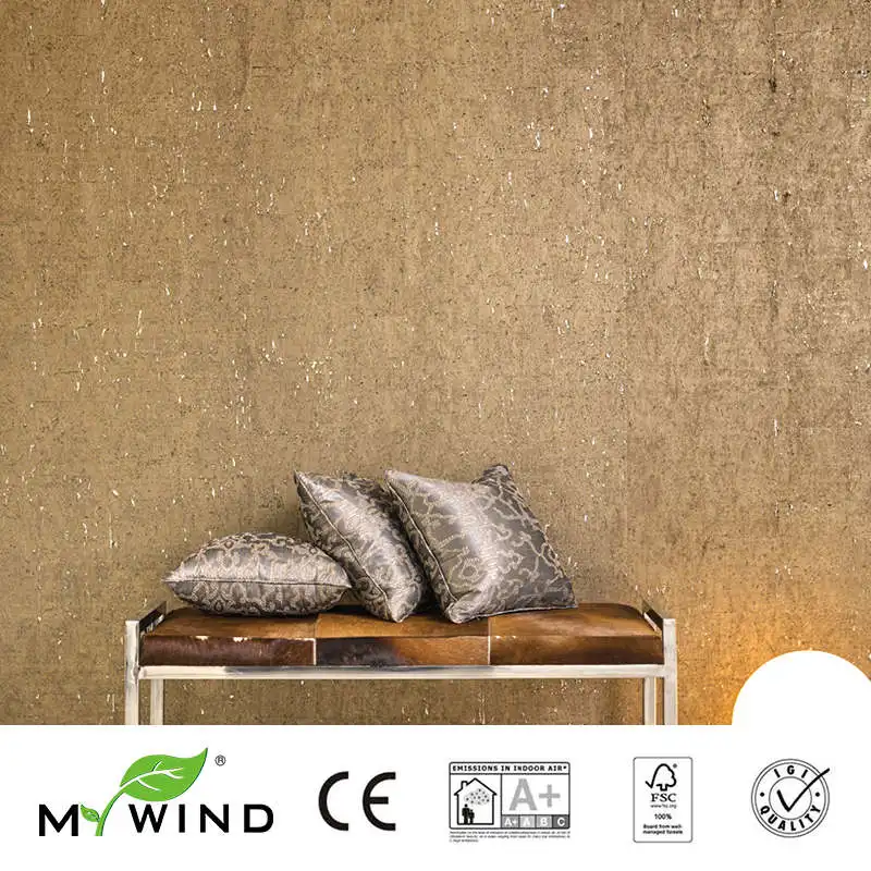 MY WIND 14k золотые пробковые обои Роскошные натуральный материал безопасные безвредные 3d обои в рулоне домашний декор роскошный