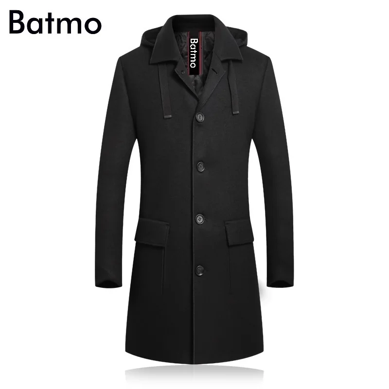 BATMO 2019 Новое поступление зимнее высококачественное шерстяное толстое пальто с