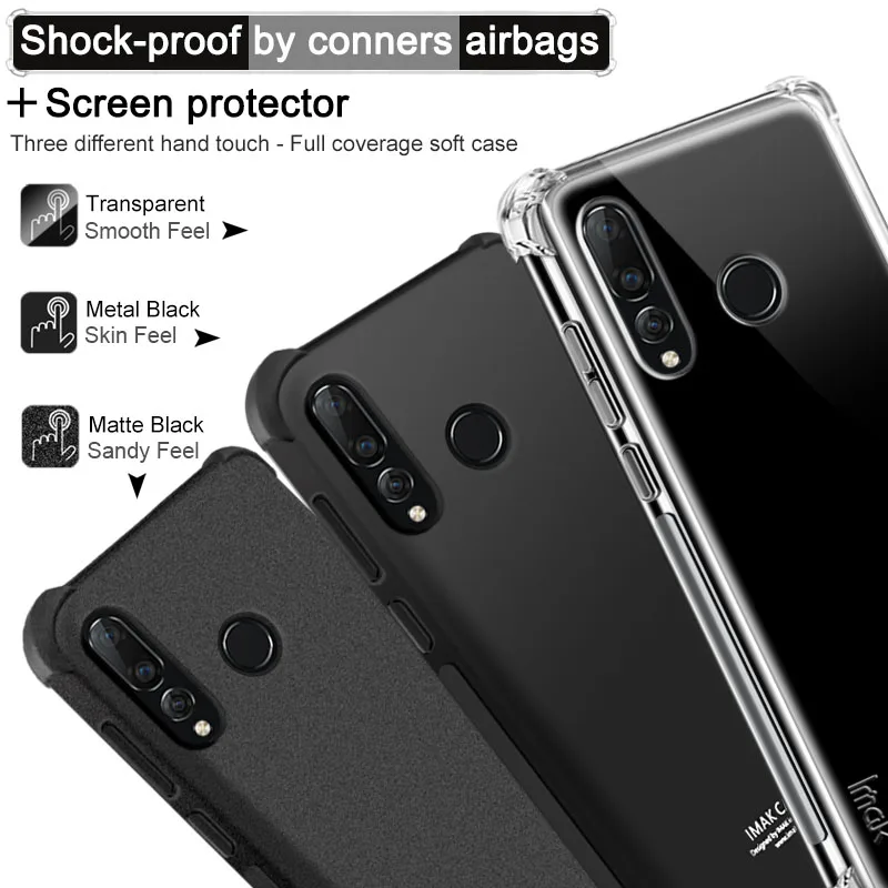 Для huawei Nova 4 Чехол IMAK Мягкий ТПУ задняя крышка полное покрытие ударопрочный
