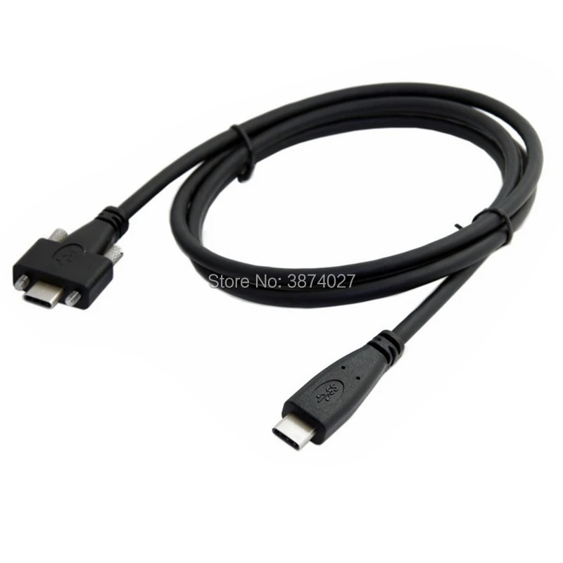 Кабель для передачи данных с двумя винтами USB-c USB 3 1 типа c папа-USB Type-c папа 10 Гбит/с