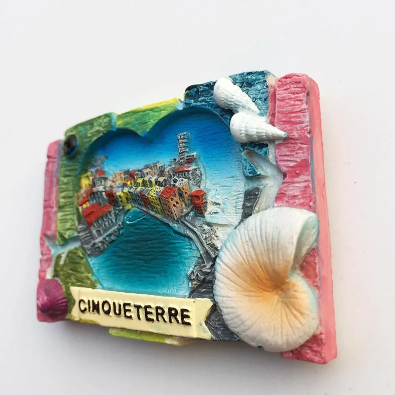 Креативный Италия Cinque Terre дорожный сувенир магнитик на холодильник 3D Смола высококачественный декор для холодильника магнитная наклейка