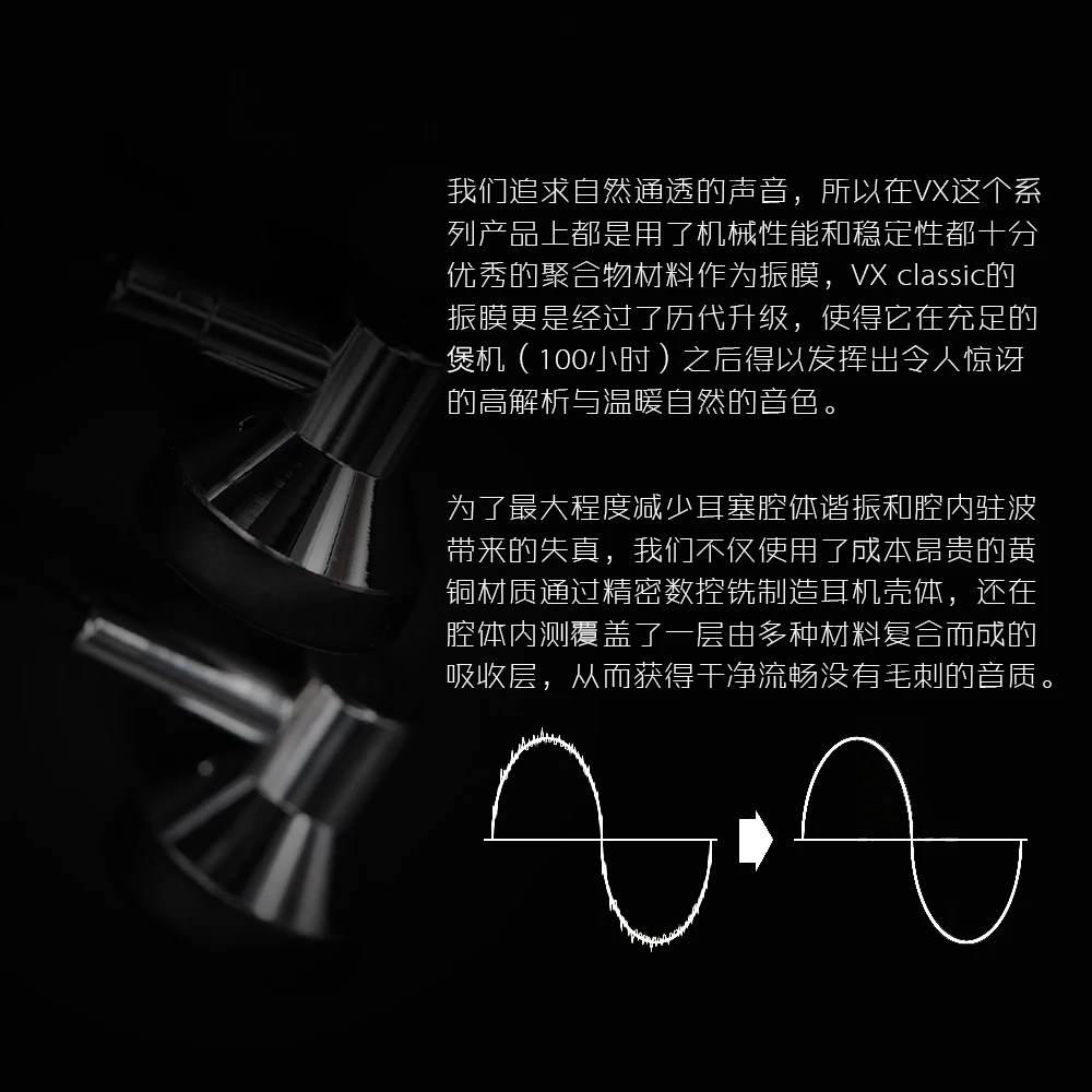 Moondrop VX Классические Медные динамические наушники с плоской головкой Hifi музыкальный монитор DJ Studio Plug Наушники Yuin PK2 Mojito Yinman Seahf