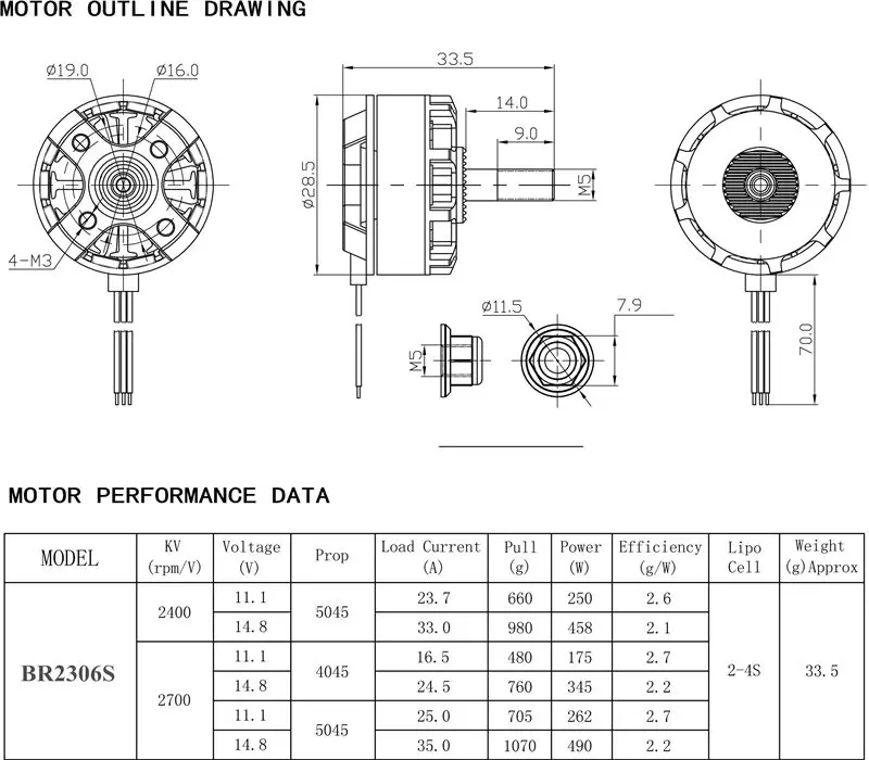 Высокое качество Racerstar Racing Edition 2306 BR2306S 2400KV 2-4S бесщеточный двигатель для радиоуправляемой модели дрона X210 X220 250 FPV Racer