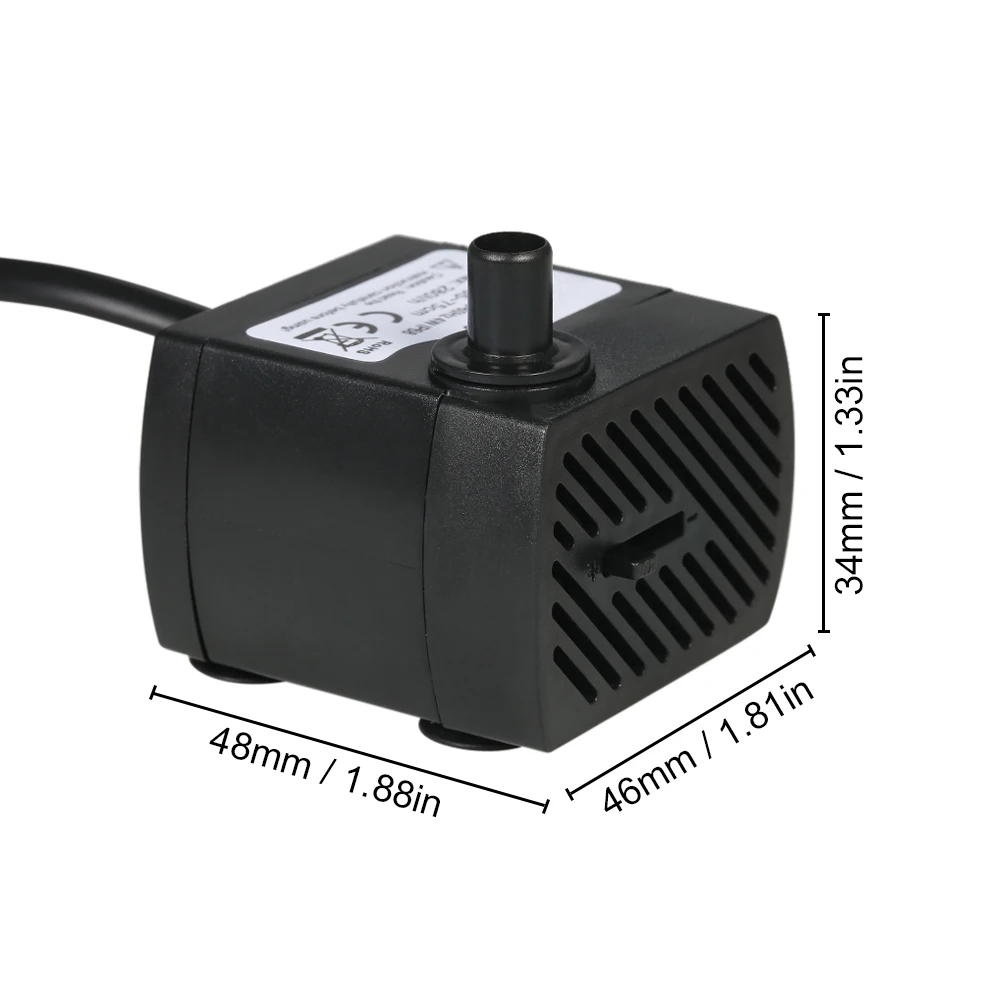 Погружной водяной насос для аквариума 1 5 л/ч 4 Вт|pump for aquarium|water pump aquariumpump pond |