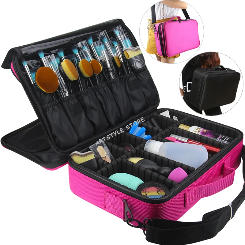 Женская сумка высокого качества профессиональная для хранения косметики