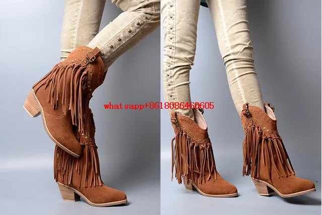 Женская обувь знаменитости Choudory ботинки из овечьей кожи серые замшевые