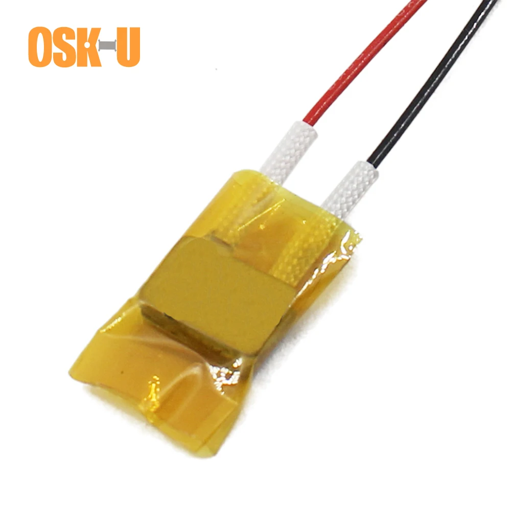 Oskiu отражатели 2 шт мощностью 12V для изолирующая пленка PTC Нагревательный элемент 8x12x3 мм 60/100/120/140/230 градусов постоянная Температура PTC нагреватель пластины