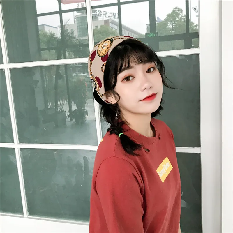 Женская тесемка шарф тюрбан головной убор треугольное полотенце шейный деловая