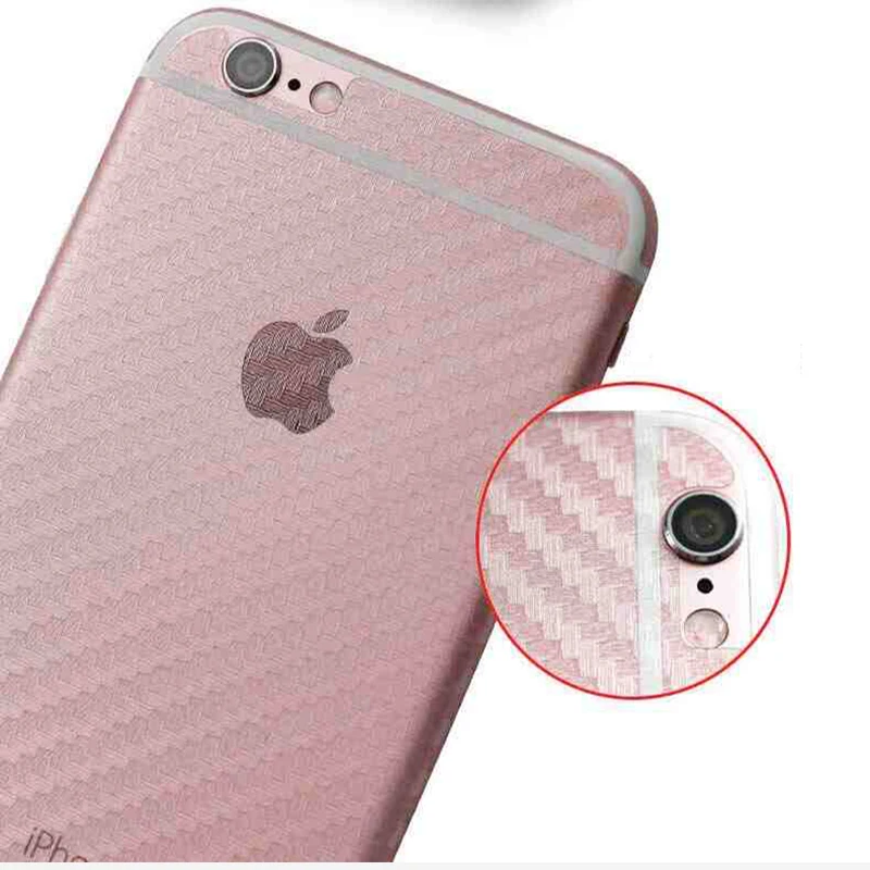 3D Защитная пленка для задней панели из углеродного волокна iPhone XS MAX XR Phone 5S SE с