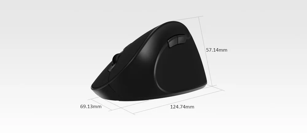 Delux M618SE 2,4G Беспроводная белая мышь 6 кнопок эргономичная Вертикальная оптическая офисная USB мышь для windows 2000/XP/Vista/7/8/10