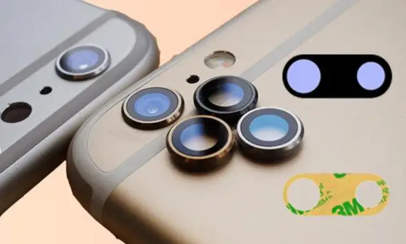 MAIJIEKE 100% Ori черный объектив задней камеры для iPhone 8 7 6s 6 plus сапфировый кристалл +