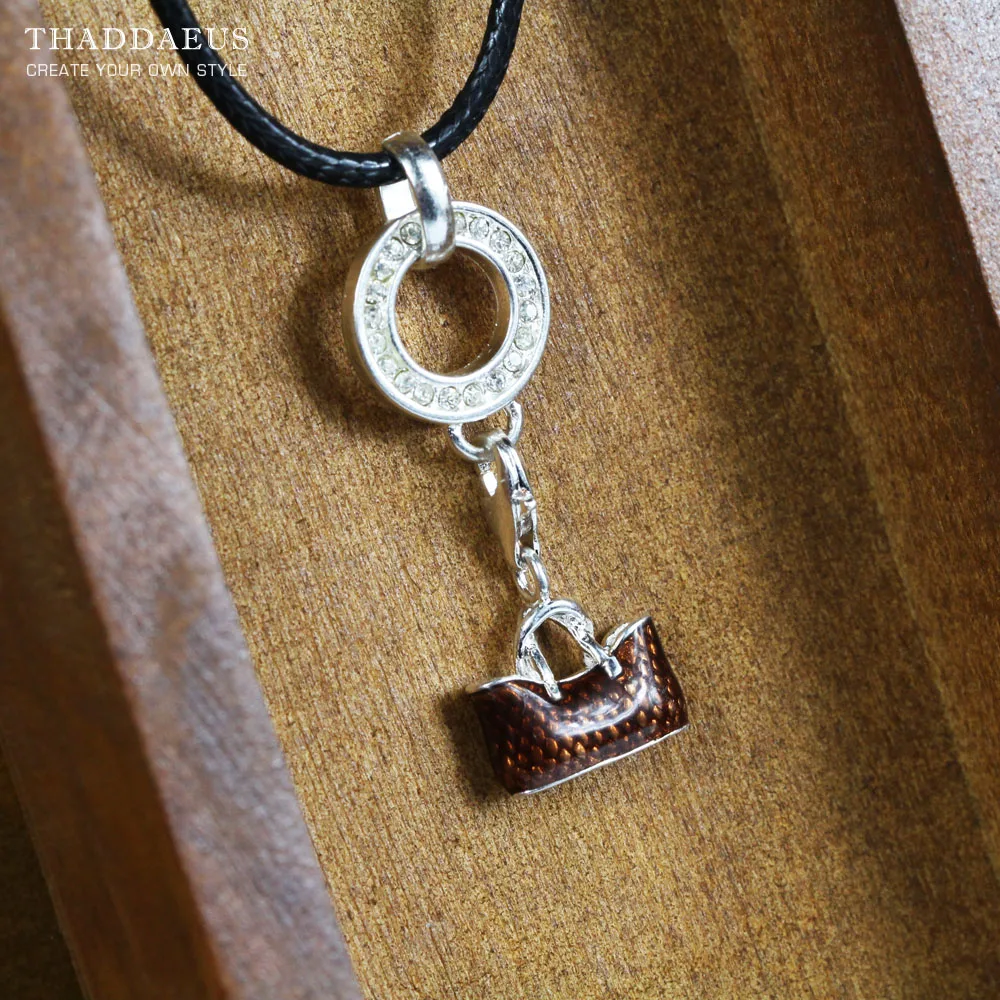 Женская сумка для покупок в Европейском стиле коричневая из стерлингового