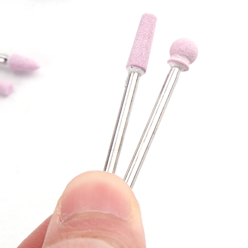 6 шт. керамические сверла для ногтей маникюрный фрезерный станок корунд фрезы