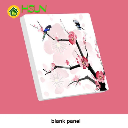 blank panel Тип 86 арт переключатель гнездо 1 2 3 4 банда 1 2 way wintersweet Цветок Птица ividuality креативная декоративная панель ТВ компьютерная розетка - Цвет: blank panel