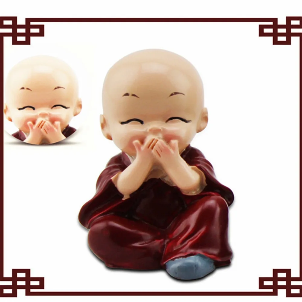 4 шт маленький монах украшение автомобиля четыре маленьких кунг фу шаолин храма